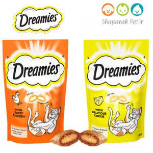 اسنک گربه مغزدار دریمیز - مرغ و پنیر