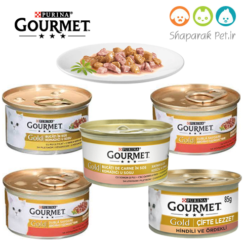 کنسرو فیله تکه ای گربه گورمت مدل چانک