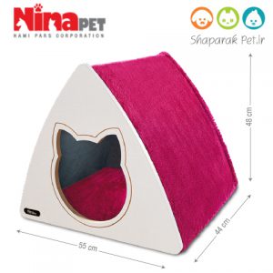 لانه چوبی گربه نیناپت سایز بزرگ