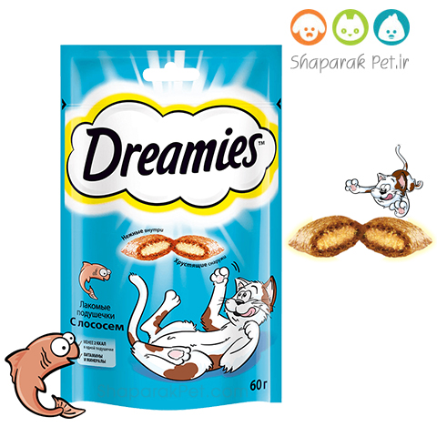 اسنک گربه مغزدار دریمیز طعم ماهی