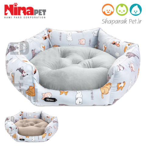 جای خواب شش ضلعی سگ خسته نیناپت