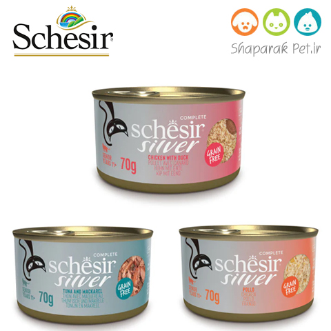 کنسرو گربه شسیر مدل silver