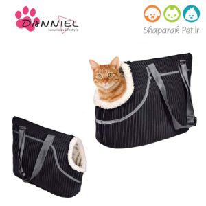 کیف زنانه حمل سگ و گربه پارچه چرم دانیل